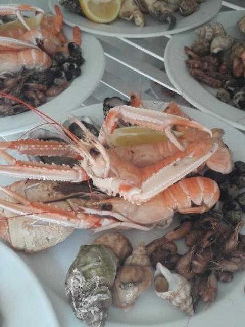 Assiette de la mer pour un mariage de 60 personnes en extérieur