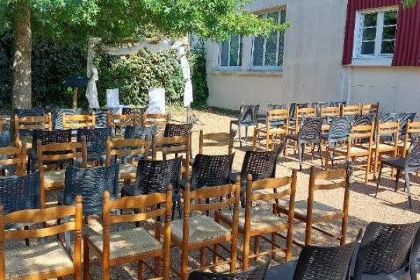 Extérieur sécurisé fermé, idéale pour cérémonie laïque