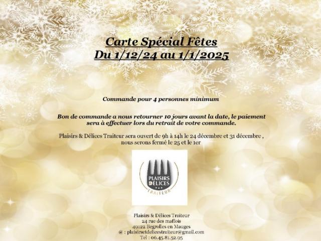 Notre carte des fêtes est disponibles